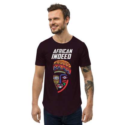 Camiseta con dobladillo redondeado African Indeed
