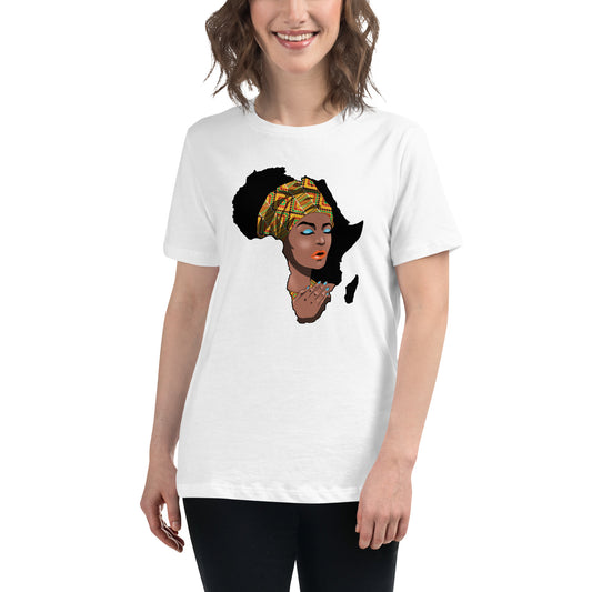Camiseta suelta mujer África